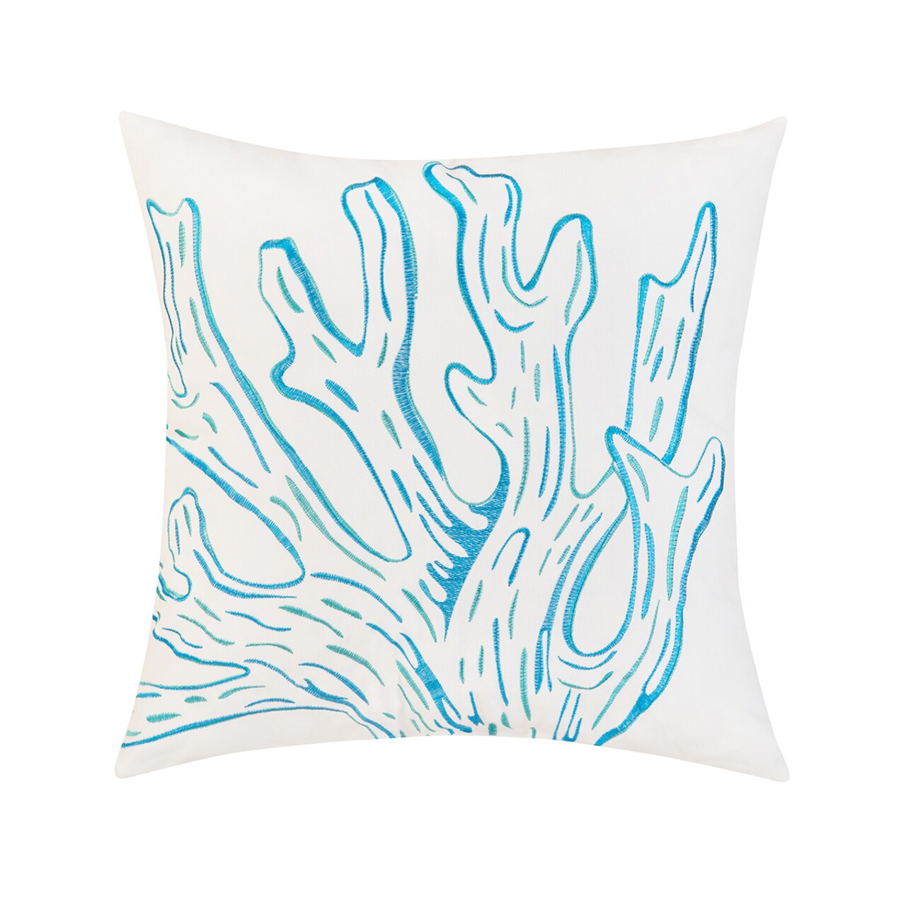 Coral Silhouette Indoor/Outdoor Accent Throw Pillow 18" x 18"